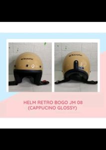helm bogo retro classic JM cappucino glossy