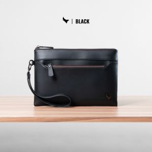 Clutch Pria Muat iPad 11 inci Kulit Sintetis Premium Waterproof Keren Fungsional Kasual Kerja Formal
