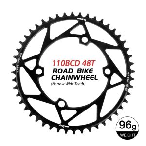 WUZEI Road Bike Chainring 4 Bolts Chainwheel 110 BCD Sprocket Narrow Wide Stars 110BCD Bicycle Crown for Shimano 105 R7000 R8000
