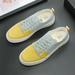 Giày Vải Nam Mùa Xuân 2025 Thoáng Khí Đế Thấp Thời Trang Thường Ngày Giày Trẻ Trung Phong Cách Hàn Quốc Đế Cao Su