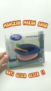 Baby Safe Suction Bowl With Spoon Mangkok Makan Anak Bayi Anti Tumpah B354 Babysafe.mp4
