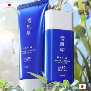 Direct From Japan: KOSE SEKKISEI UV Defense Essence & Gel 90g / Milk 60g / SPF50+ PA++++