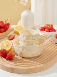 mornenjoy | Ceramic Dinnerware Set Home Use Simple Design Glaze Set