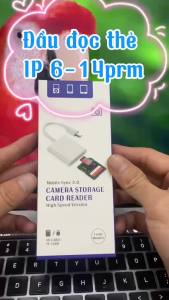 Đầu đọc thẻ nhớ SD TF 2 trong 1 dành cho điện thoại IPh tương thích với tất cả các thiết bị họ nhà táo và máy tính bảng