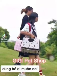 Túi vận chuyển size S M L nhựa dẻo mang chở theo chó mèo có dây đeo phụ kiện thú cưng giao ngẫu nhiên - GiGi Pet Shop