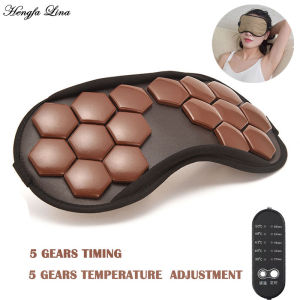 EyeMask Tourmaline Eye Massager Electric Jade Stone Massage Heat Therapy Germanium Infrared Relaxation Health care Gift