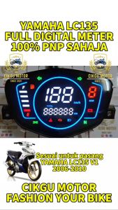 （READY STOCK) (100%Plug N Play SAHAJA) YAMAHA LC V1 FULL DIGITAL METER (NEW 2021) CIKGU MOTOR
