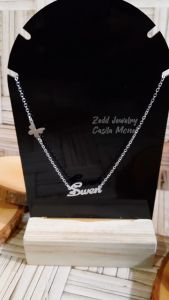 Kalung Nama - Zedd Jewelry: Warna Silver dan Emas Tahan Lama Anti Karat - Cantik Berkualitas Cocok Untuk Kado Hadiah - Sophine Necklace: Titanium 18K Gold Plated - COD Bayar Di Tempat