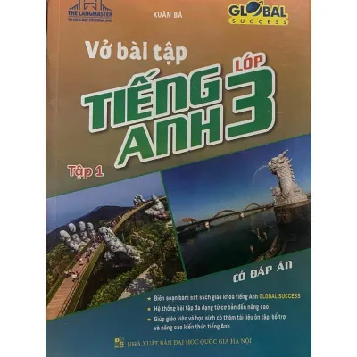 Sách - GLOBAL SUCCESS - Vở Bài Tập Tiếng Anh Lớp 3 - Tập 1(có đáp án)