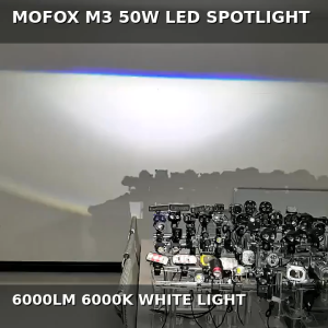 MOFOX 45W M3 Driving Light 12V-48V Motorcycle LED Spotlight 6000LM Dual Beam Motorcycle Light