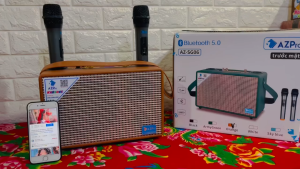 Loa Xách Tay AZPro SG06 - Đỉnh Cao Âm Thanh Cao Cấp Giá Rẻ Tặng Kèm 2 Micro Không Dây