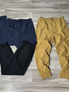 Export Original Order Leftover Stock! Outdoor Breathable Waterproof Spring & Fall Thin Ankle Banded Slacks Men Elastic Waist Pants