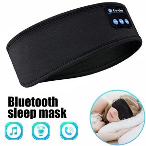 Wireless Bluetooth Headband Sleeping Headphone Sport Earphone With Mic Stereo Speakers Eye Mask For Android iPhone Laptop Tablet