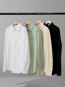 Warrior | Cotton Mens Shirt Long Sleeve White