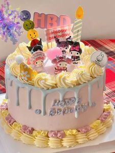 Adorable Princess Kuroko Birthday Cake Decoration Ornaments Childrens Day Festival Supplies KT Cat Sanrio Cute Decorations