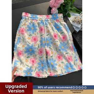 Hawaiian Floral Fringe Summer Quick-dry Shorts