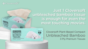 [Carton Deal] Cloversoft Unbleached Bamboo Facial Tissue Paper[2/3 Ply]
