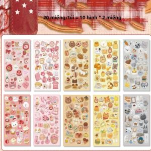 Mr.paper | Mr.Paper 20 Chiếc Cardstock Die-Cut Sách Dán Hình Mèo Dễ Thương Họa Tiết Đề Can Cho DIY Tạp Chí Thêu Sò Thẻ Lịch Ốp Điện Thoại