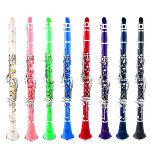 Sáo Clarinet SLADE Bb 17 Phím Nhạc Cụ Hơi Chuyên Nghiệp Thân Gỗ Bakelite Phím Mạ Bạc Kèm Còi Và Hộp Đựng