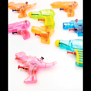 Childrens cartoon dinosaur toy water gun a holiday gift for boys and girls.