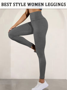 Womens Leggings Tummy Control High Waisted Leggings - Super Soft Stretchy Fabric for Yoga Running Workout and Home Leisure Wear