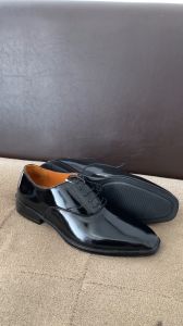 Aldo Black - Sepatu Dinas Harian Formal PDH Oxford Pantofel Wedding Shoes Nikah Pengantin Pria Kilap