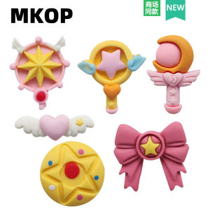 Magic Wand Butterfly Knot Shoe Flower Decorative Buckle Accessory for Crocs Clog Shoes Brand MKOP Summer 2025 Collection