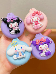 Portable Folding Mini Airbag Comb Cushion Mirror Integrated Sanrio Cartoon Childrens Accessories Hair Comb for Girls Cute Korean Style