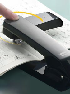 เครื่องรีดกระดาษแบบหมุนได้ Deli สำหรับนักเรียน กระดาษห่อด้านใน 12 ช่อง ฟังก์ชันหลายอย่างสำหรับธุรกิจ เครื่องรีดกระดาษขนาดกลาง