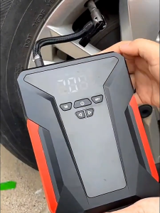 Multi-Function Tire Repair Kit with Jump Starter and Inflator for Cars in Emergency Situations