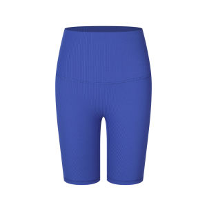 High-Waist Yoga Pants Womens Tight Fit Five-Quarter Length Sporty Antimicrobial Compression Fitness Trousers for Running