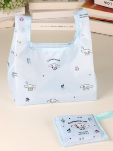 กระเป๋าเดินทางแบบพับได้ขนาดเล็ก กระเป๋าใส่ของที่ถูกออกแบบด้วยลายการ์ตูน กระเป๋าเดินทางแบบมีหูจับ กระเป๋าซิปแบบฝังใน กระเป๋าถือแบบยูนิเซ็กส์