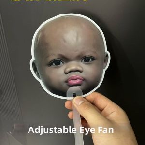 DIANSHIFANG | Two Changing Eyes Holographic Round Handheld Fan