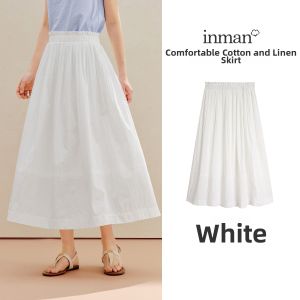 INMAN | Yellow Pleated Ruffle Trim Midi Skirt