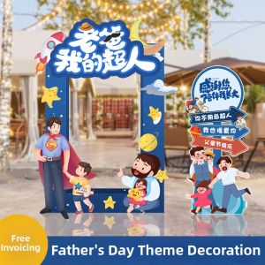 HUANGLISHI | Fathers Day Event Background Board for Photo Ops