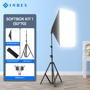 INBEX Lampu Konten Creator: Lampu Studio Lighting 3 Warna Photography dengan Remote 3000K 5000k untuk Live Streaming dan Ring Light