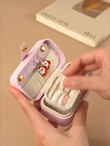 Storage Needs Box Organizer Storage Lipstick Case Earrings Rings Jewelry Mini Box Travel Jewellery