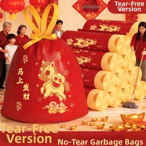 Drawstring Tear Resistant Thickened Garbage Bags