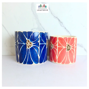 The Leaferie Nerina plant pots Ceramic flowerpot flowerpots flower pot planter planters