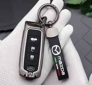 Bao Da Ốp Bảo Vệ Chìa Khóa Điều Khiển Từ xa Phản Quang Phù Hợp Ô Tô Mazda 236CX-3CX-5CX-8 Trước 2020