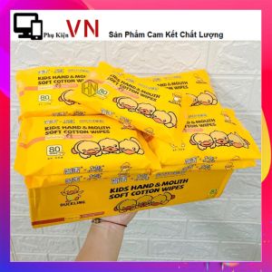 Khăn Giấy Ướt Vịt Vàng Gói 80 Tờ Không Cồn Không Mùi Mềm Mịn Tiện Lợi An Toàn Cho Bé  Khăn Ướt  Khăn Lau Đa Năng Không Gây Kích Ứng Da An Toàn Cho Bé