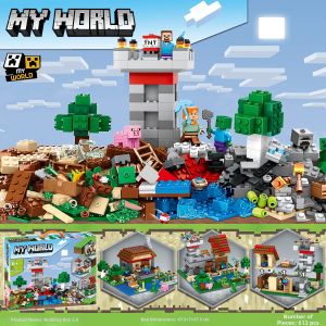 Minecraft Construction Building Block Village Toy