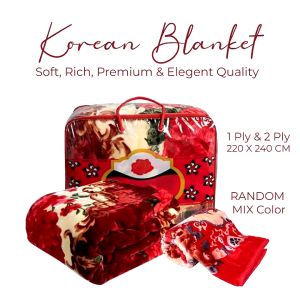Super Soft Cold Weather Blanket Size 220X240cm Weight 1kg/2kg Single Ply Selimut Cotton