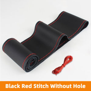 Yitong Leatherette Steering Wheel Cover With Needles Breathable Design Thread Diy Braid Fit For Most Vehicles Diameter 36-38cm