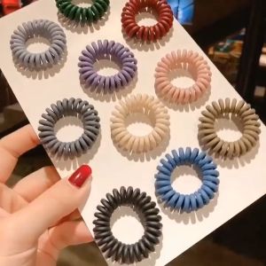 [Blink] Spiral Hair Tie Anti-Telephone line Elastic Hair Tie Hair Ring Headbands for Wonmen 电话线发圈 Pengikat Rambut - H72