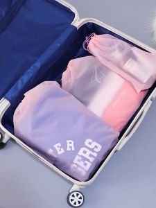 EVA Waterproof Travel Portable Organizer Closet Drawstring Cosmetic Clothes Shoes Storage Bag Pouch