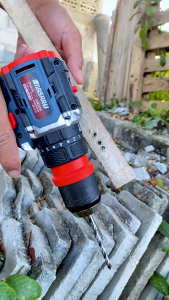 MASARU รุ่น SCDI-140 สว่านไขควงกระแทก 3 ระบบ สว่านไฟฟ้า สว่านไร้สาย เจาะปูน ไม้ เหล็ก สว่านเปลี่ยนหัวได้ มอเตอร์บัสเลส พร้อมดอกสว่านและอุปกรณ์ครบกล่อง