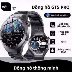 Đồng Hồ Thông Minh GT5 Pro Dành Cho Nam 2025 Màn Hình AMOLED Mới GPS Theo Dõi Nhịp Tim Gọi Bluetooth Chống Nước Theo Dõi Quỹ Đạo Chuyển Động