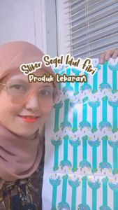 Stiker Segel Toples Kue Lebaran & Stiker Label PREMIUM Isi 40pcs