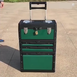 【Free Gift + 24 Hours 】3 in 1 Combined Pull rod toolbox 901 heavy duty portable detachable premium trolleybox